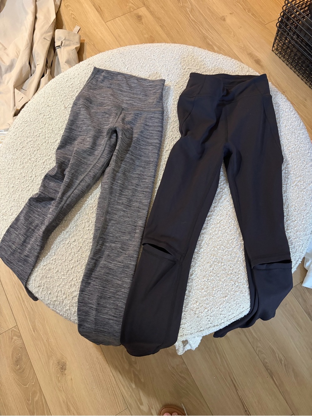 lululemon athletica Leggings Set - Black and Heather Gray
